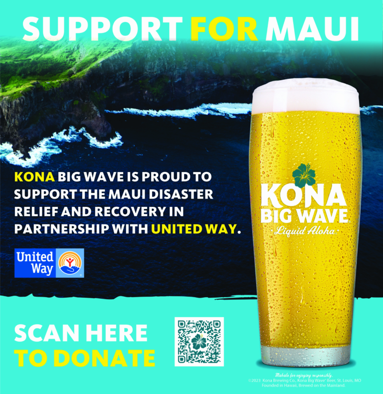 Kona Big Wave is Proud to Support the Maui Disaster Relief and Recovery