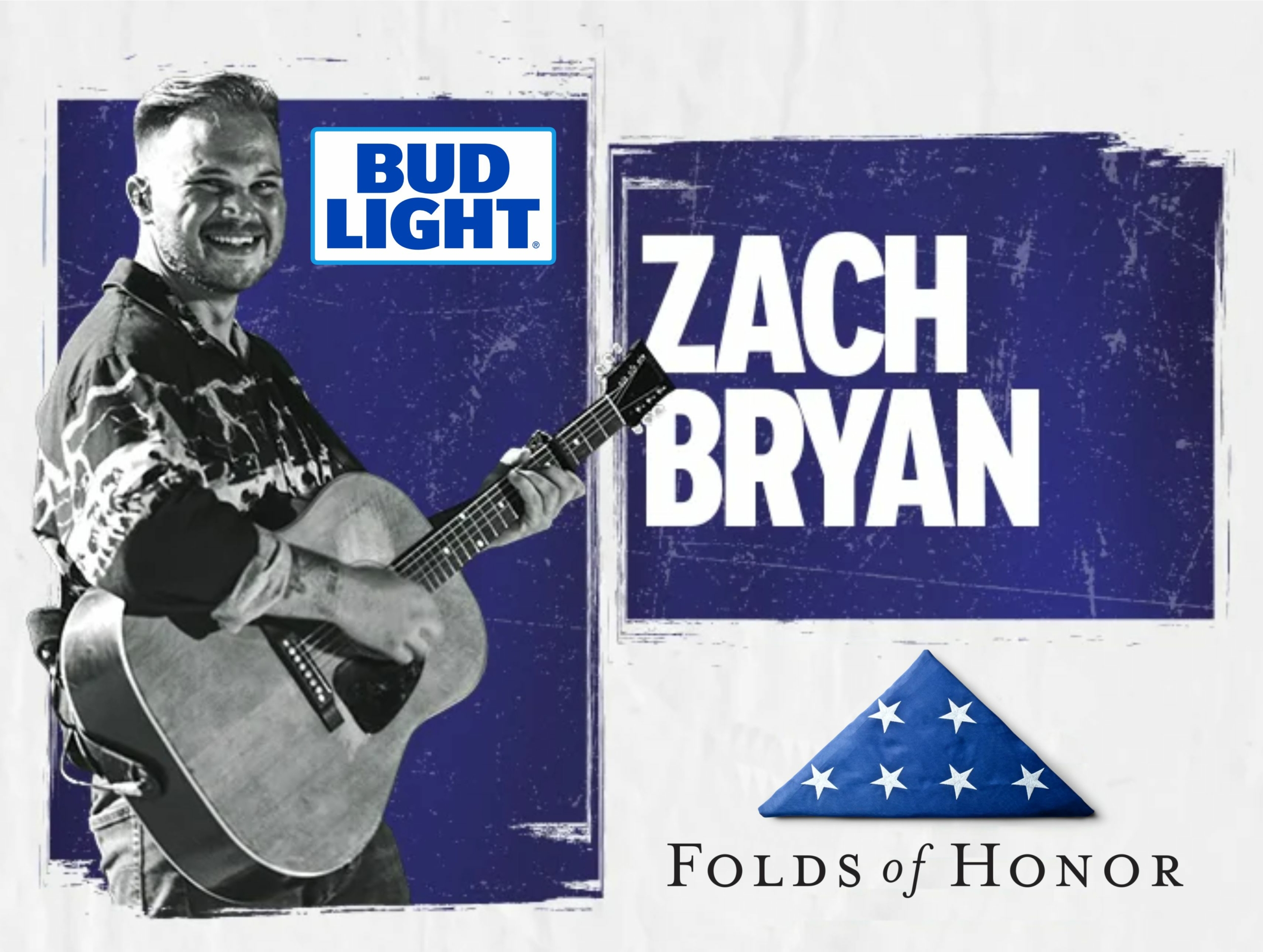 Bud Light and Zach Bryan Supporting the Folds of Honor Program